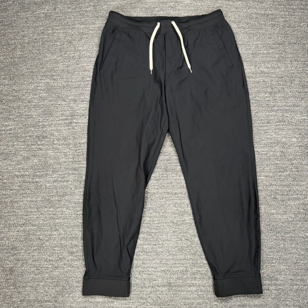 Vuori Meta Jogger Pants  Men XXL 2XL Black Pull On Gym Workout Active Run  V436